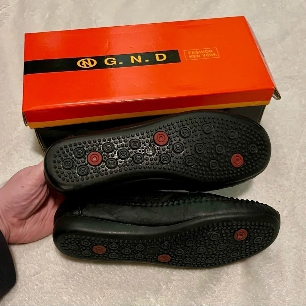 GND Black Loafers Shoes Size 7